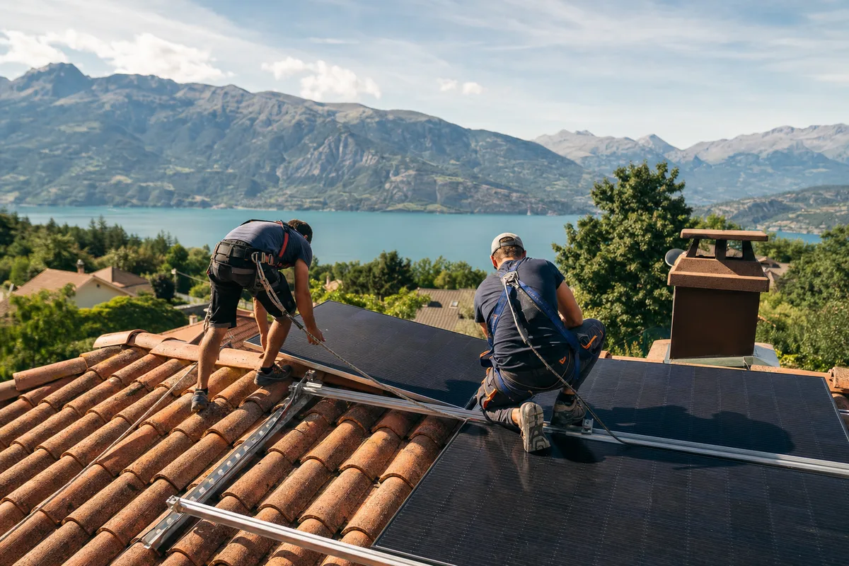 Installation de panneaux photovoltaïques